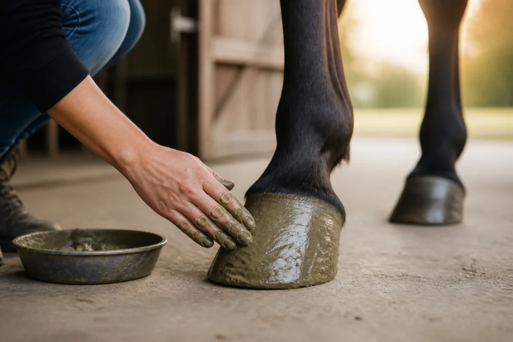 Soin naturel pour les sabots de cheval