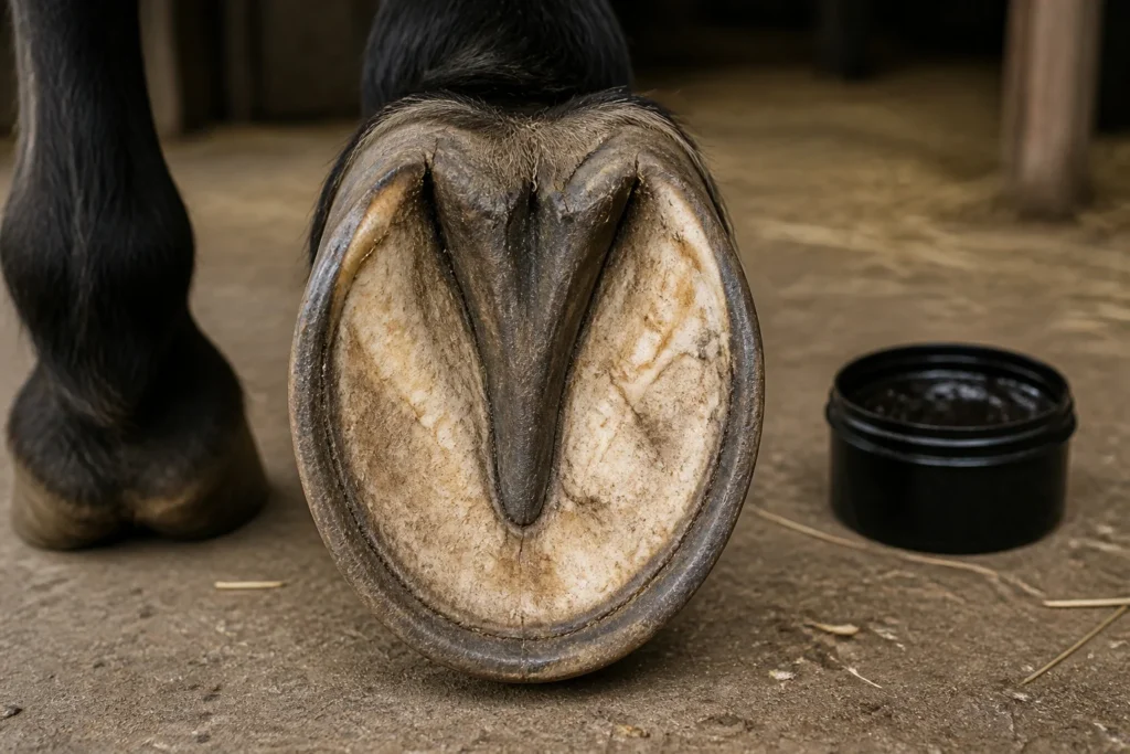 Sabot de cheval sain et soin