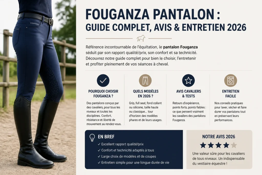 Guide complet pantalon fouganza 2026